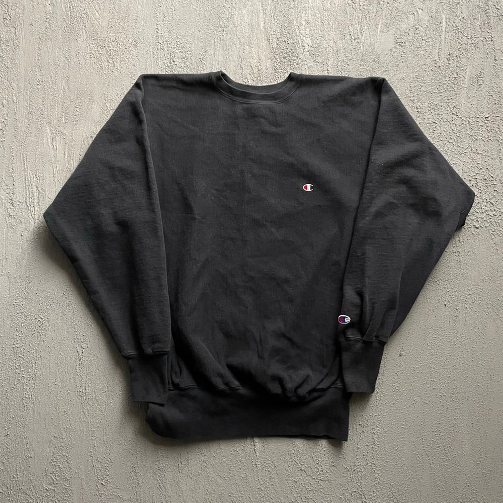 Vintage Champion Reverse Weave Sweatshirt Men XXL Black 90s Champion